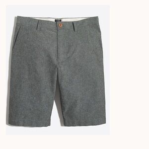 J. Crew Factory Rivington Chambray Grey Blue 11” Short